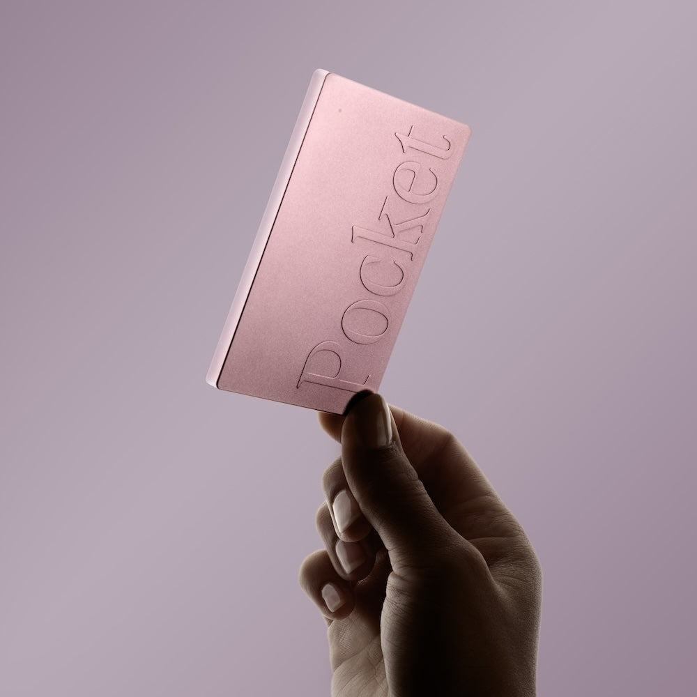 Pocket AI recorder in pink color